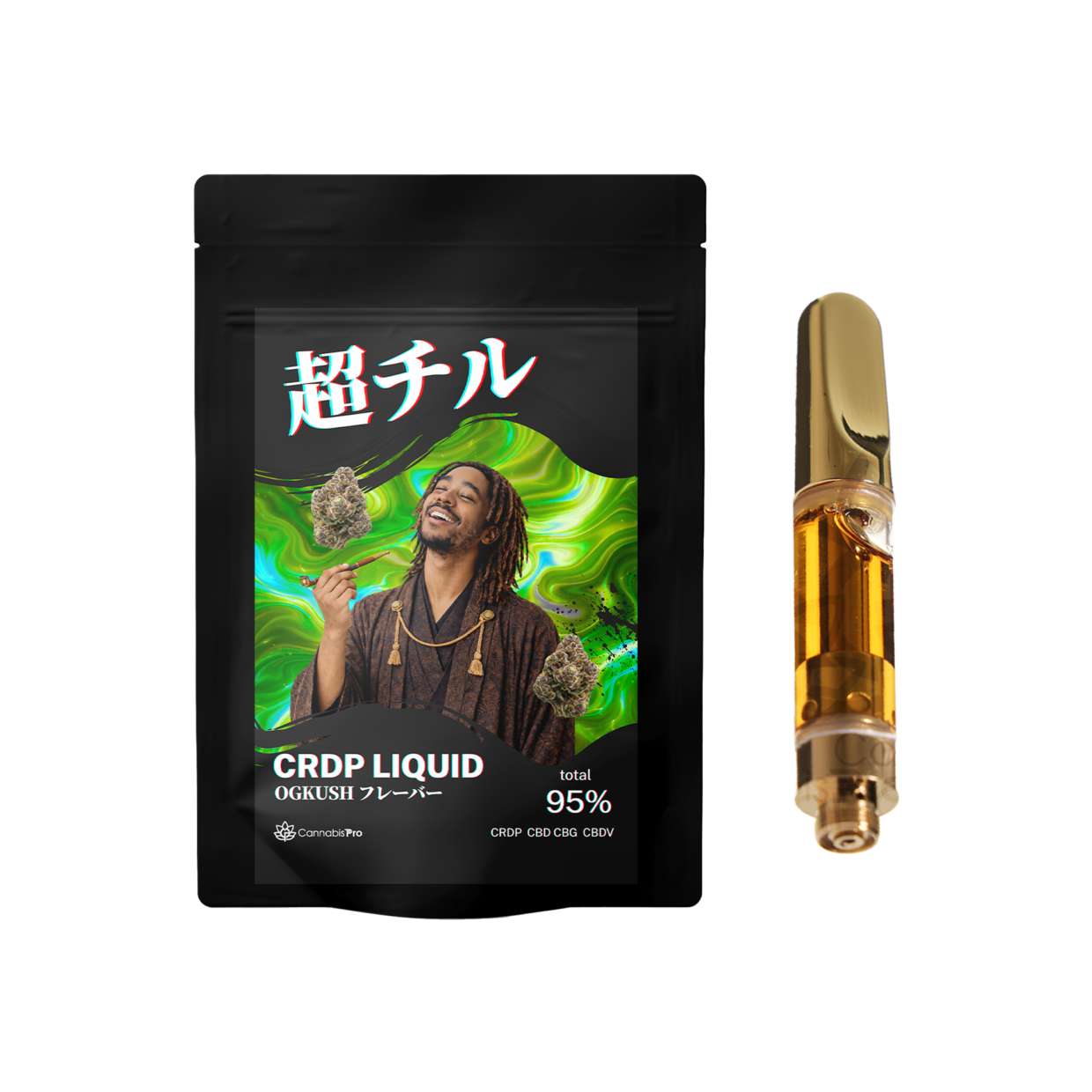 Cannabis Pro 超チル リキッド 高濃度 CRDP 60% トータルカンナビノイド95% THCフリー 0.3ml/0.5ml/1ml